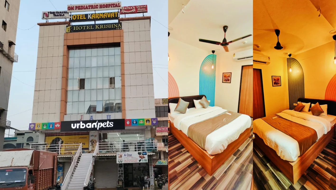 Hotel Krishna Inn 2.7 Km away from Narendra Modi Stadium