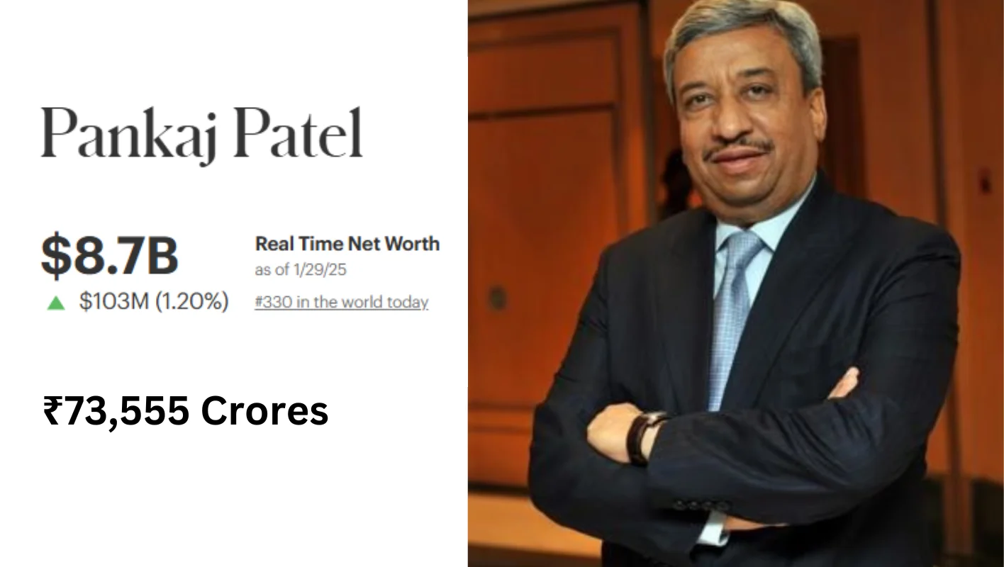 Pankaj Patel ahmedabad richest man Netwoth in indian rupees