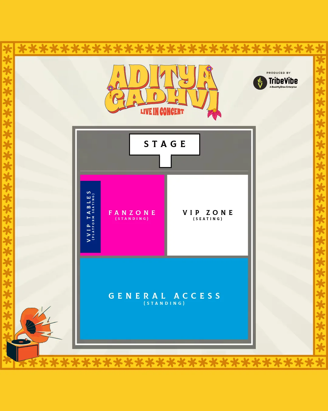 aditya gadhvi live concert ahmedabad concert layout